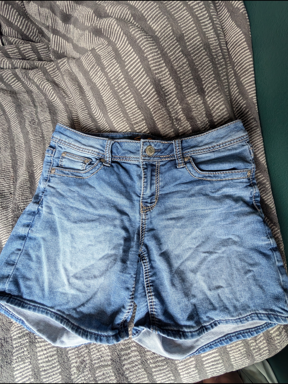 Seven7 Light Blue Denim Jean Shorts
